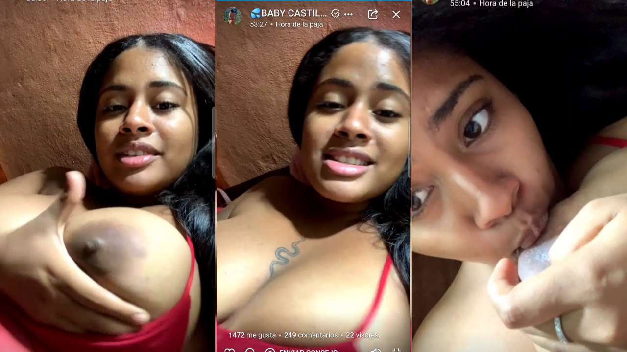 Baby castillo chupandose las tetas