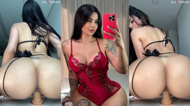 Taynara Domiciano Riding a Dildo